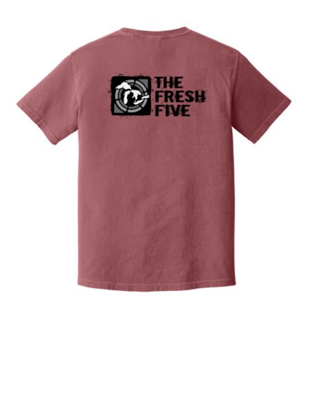 The Fresh Five brand logo short sleeve crimson