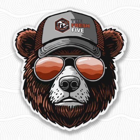 TF5 Bear Head Sticker